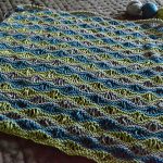 Sea Foam Wave Drop Stitch Baby Blanket Free Knitting Pattern