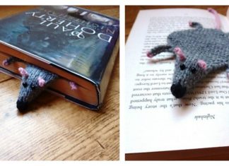 Flat Rat Bookmark Free Knitting Pattern