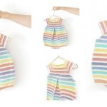 Baby Rainbow Romper Free Knitting Pattern