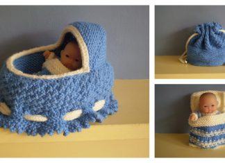 Doll Cradle Purse Free Knitting Pattern