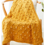 Honeycomb Throw Free Knitting Pattern
