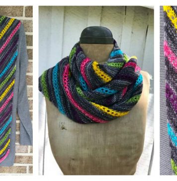 Reversible Lace Scarf Free Knitting Pattern