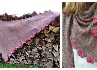 Sweet Hearts Shawl Knitting Pattern