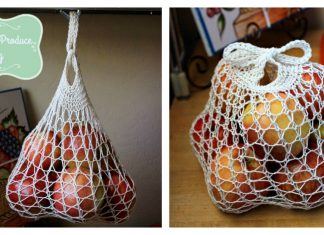 Weightless Mesh Market Bag Free Knitting Pattern