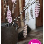 Bird Feather Free Knitting Pattern