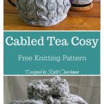 Cabled Tea Cosy Free Knitting Pattern