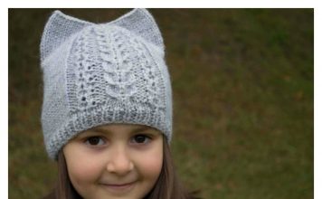 Cat Ear Hat Free Knitting Pattern