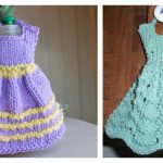 Dishcloth Dresses Free Knitting Pattern