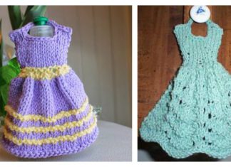 Dishcloth Dresses Free Knitting Pattern