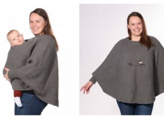 Babywearing Poncho Free Knitting Pattern