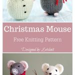 Christmas Mouse Free Knitting Pattern