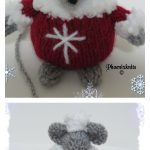 Christmas Mouse Free Knitting Pattern