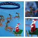 Christmas Santa Mobile Knitting Pattern