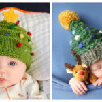 Christmas Tree Hat Free Knitting Pattern
