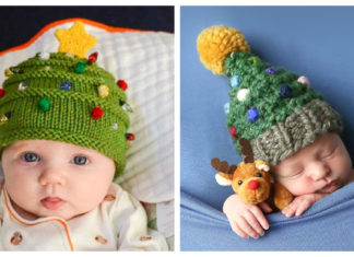 Christmas Tree Hat Free Knitting Pattern