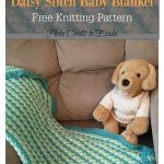 Daisy Stitch Baby Blanket Free Knitting Pattern