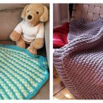 Daisy Stitch Baby Blanket Free Knitting Pattern