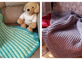 Daisy Stitch Baby Blanket Free Knitting Pattern