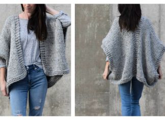 Easy Telluride Kimono Free Knitting Pattern