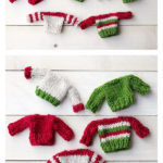 Flat Knit Mini Sweaters Free Knitting Pattern