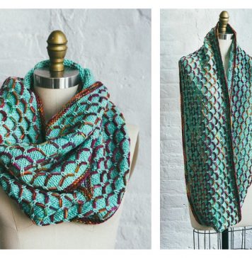 Glorious Cincuenta Cowl Free Knitting Pattern
