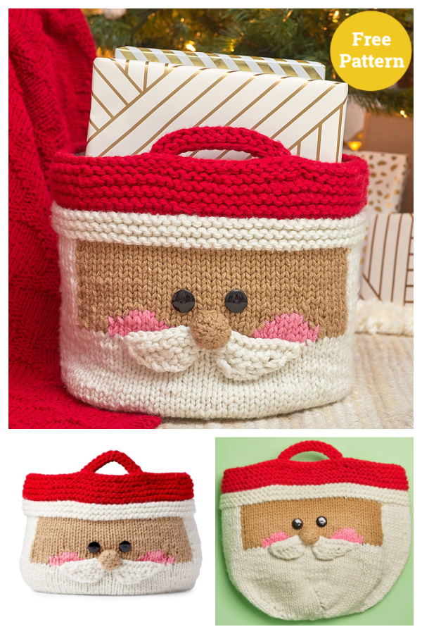 Santa Shelf Sitter Free Knitting Pattern
