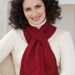 Self Fastening Keyhole Scarf Free Knitting Pattern