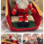 Santa and Sleigh Free Knitting Pattern