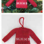 Tiny Sweater Ornament Free Knitting Pattern