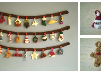 Advent Garland Free Knitting Pattern