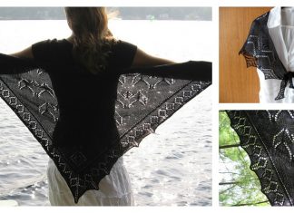 Bat Shawl Free Knitting Pattern