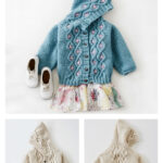 Cabled Baby Cardigan Sweater Free Knitting Pattern