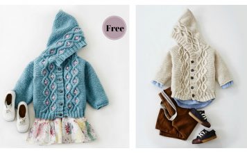 Cabled Baby Cardigan Sweater Free Knitting Pattern