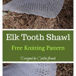 Elk Tooth Shawl Free Knitting Pattern