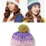 Fair Isle Beanie Hat Free Knitting Pattern