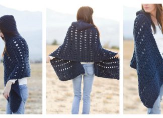 Hooded Wrap Free Knitting Pattern