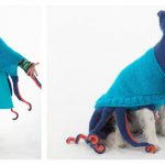 Octopus Poncho and Octopus Dog Sweater Free Knitting Pattern