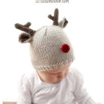 Reindeer Baby Hat Free Knitting Pattern
