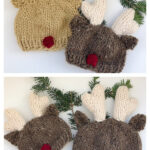 Reindeer Hat Knitting Pattern
