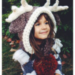 Reindeer Hat Rudolph Hood Cowl Knitting Pattern