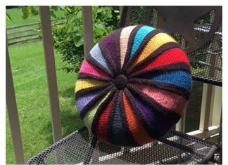 Round Cushion Free Knitting Pattern