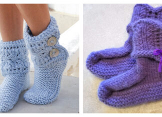 Simple Slipper Booties Free Knitting Pattern