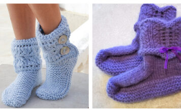 Simple Slipper Booties Free Knitting Pattern