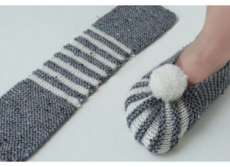 The Easiest Way To Knit Slippers