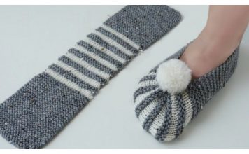 The Easiest Way To Knit Slippers