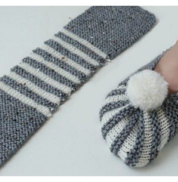 The Easiest Way To Knit Slippers