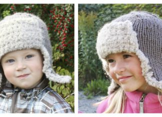 Aviator Earflap Hat Free Knitting Pattern