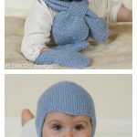 Aviator Earflap Hat Set Free Knitting Pattern