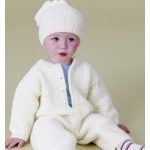 Baby Romper and Hat Free Knitting Pattern