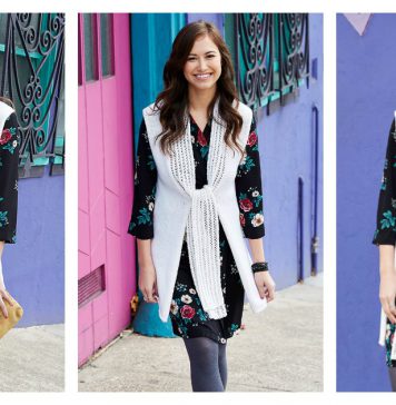 Casual Chic Vest Free Knitting Pattern